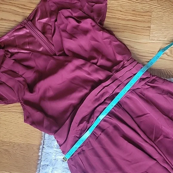 Cupshe Dark Red Maxi Dress, Women's Size Small, New With Tags! - Picture 4 of 9